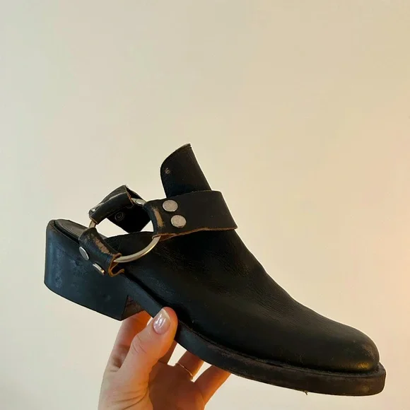 Balenciaga | Shoes | Balenciaga Santiago Distressed Leather Ankle 
